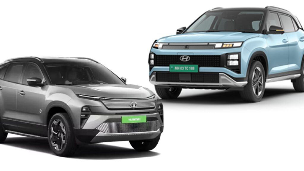 Tata Harrier EV Vs Creta EV performance and Range comparison