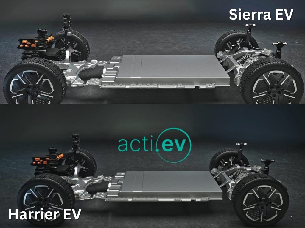 Tata Harrier EV vs Tata Sierra EV battery capacity